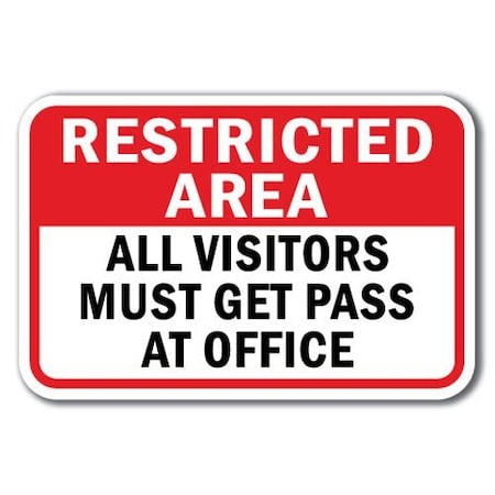 Signmission Safety Sign, 12 in Height, Aluminum, Show ID - Restricted A A-1218 Show ID - Restricted A